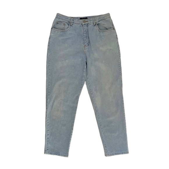 Vintage 90s Bill Blass Easy Fit Light Wash High Rise Mom Jeans Size 14 - Picture 1 of 14